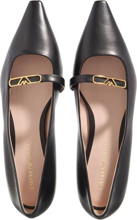 Emporio Armani Ballerinas Hera Ballet Flat in zwart