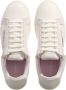 Emporio Armani Witte Roze Leren Sneaker met Metalen Adelaar Plaque White Dames - Thumbnail 10