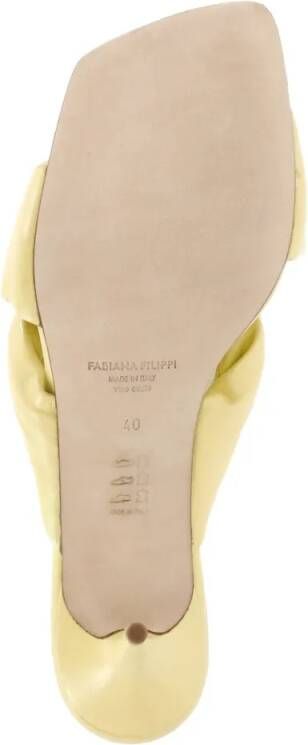 Fabiana Filippi Sandalen Yellow Leather Sandals in geel