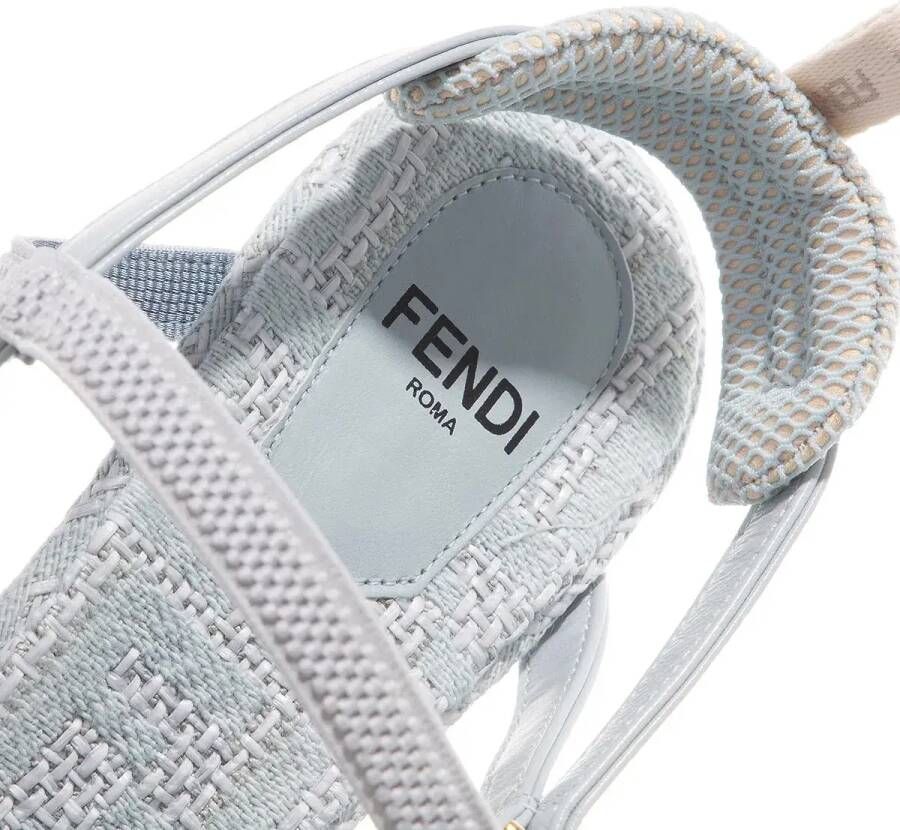 Fendi Hoge hakken Slingback FF Jacquard in blauw