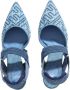 Fendi Colibrì Denim Puntige Hakken Blue Dames - Thumbnail 14