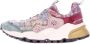 Flower Mountain Imitatiebont Sneakers Logo Achterkant Rubberen Zool Multicolor Dames - Thumbnail 8