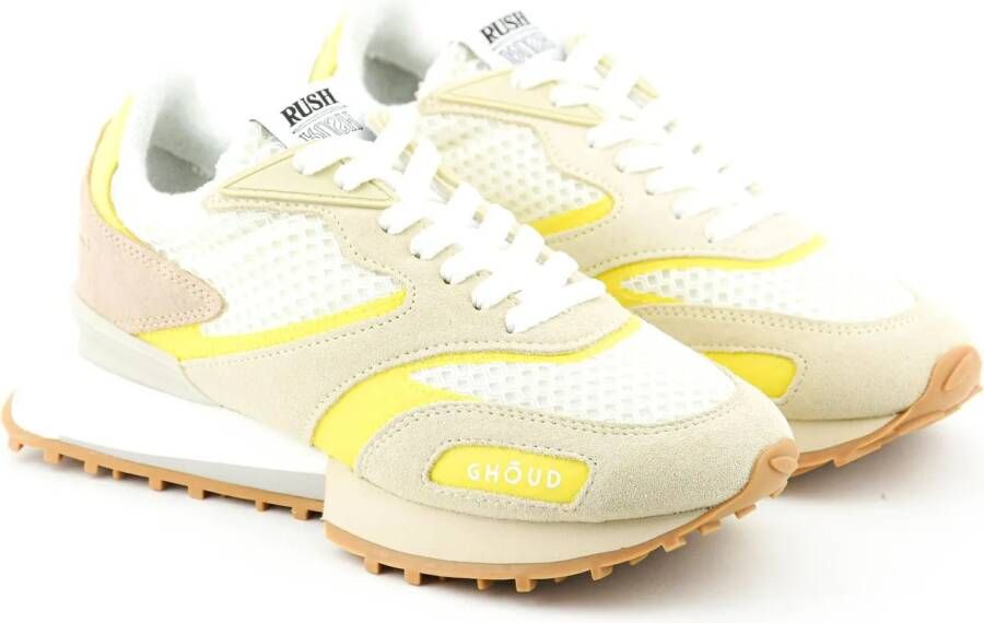 GHŌUD Sneakers Rush Mesh Cream Yellow in meerkleurig