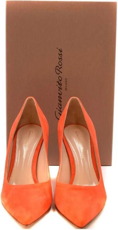 Gianvito Rossi Hoge hakken Decollete Orange in oranje