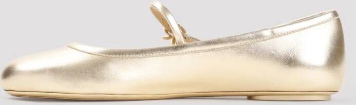 Gianvito Rossi Loafers Carla Ballerina in goud