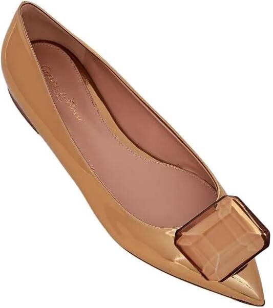 Gianvito Rossi Loafers Jaipur Metal Pump in goud