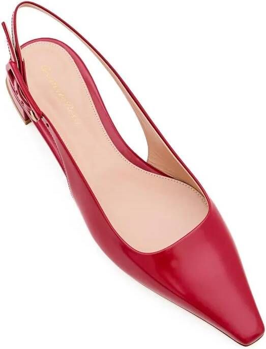 Gianvito Rossi Loafers Tokio Leather Sling-Back in rood