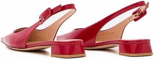 Gianvito Rossi Tokio Leather Sling-Back in rood