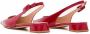 Gianvito Rossi Tokio Leather Sling-Back in rood - Thumbnail 2