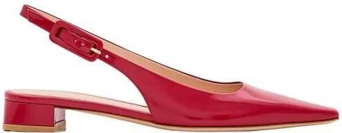 Gianvito Rossi Tokio Leather Sling-Back in rood