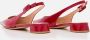 Gianvito Rossi Tokio Leather Sling-Back in rood - Thumbnail 4