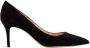 Gianvito Rossi Hoge hakken 70Mm Gianvito Suede Pump in zwart - Thumbnail 4