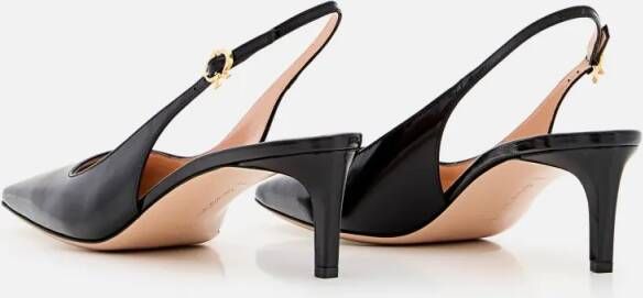 Gianvito Rossi Hoge hakken Nuit Heel Sling-Back in zwart