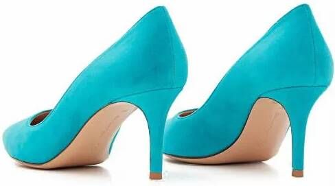 Gianvito Rossi Pumps & high heels Turquoise Suede Pumps in blauw