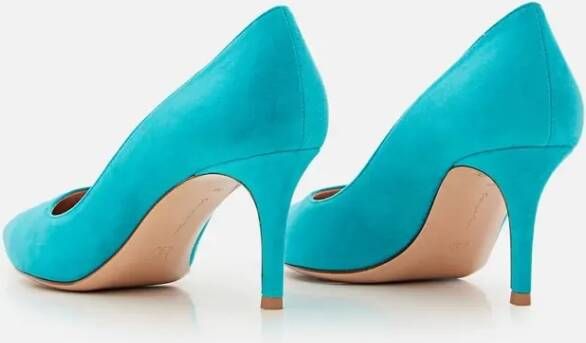 Gianvito Rossi Pumps & high heels Turquoise Suede Pumps in blauw