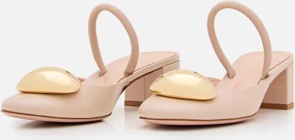 Gianvito Rossi Sandalen Leather Slingback in beige