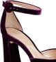 Gianvito Rossi Sandalen Purple Velvet Platform Sandals in paars - Thumbnail 4