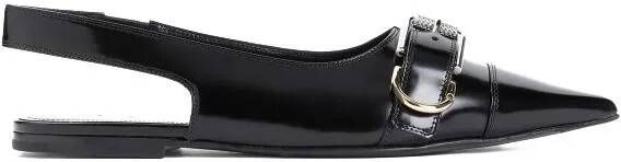 Givenchy Loafers Leather Ballerina in zwart