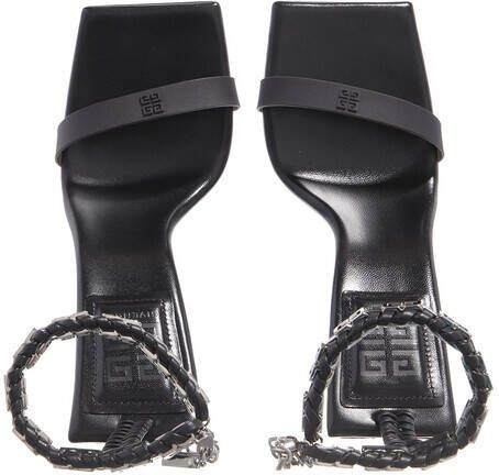 Givenchy Sandalen G Woven Braided Chain Heel Sandal in zwart