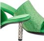 Givenchy Sandalen Green G Cube Mules In Satin With Strass in groen - Thumbnail 2