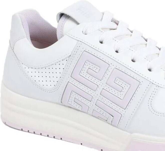 Givenchy Sneakers Soft Lilac Calf Leather G4 Low Top Sneakers in wit