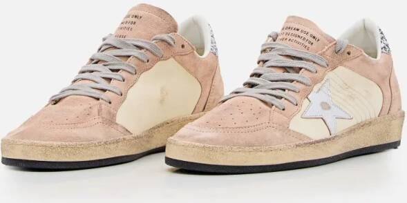 Golden Goose Low-Top Sneakers Ballstar Leather Sneakers in beige