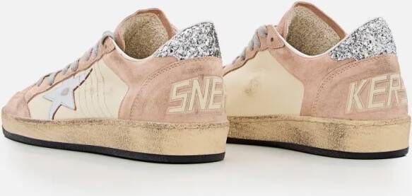 Golden Goose Low-Top Sneakers Ballstar Leather Sneakers in beige