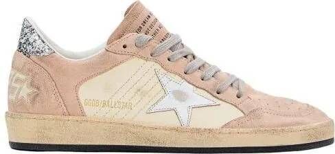 Golden Goose Low-Top Sneakers Ballstar Leather Sneakers in beige