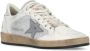 Golden Goose Glitter Leren Sneakers Wit Zilver Gray Dames - Thumbnail 13