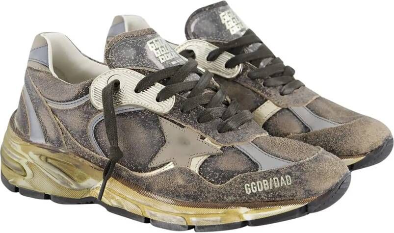 Golden Goose Low-Top Sneakers Dames Running Dad in grijs