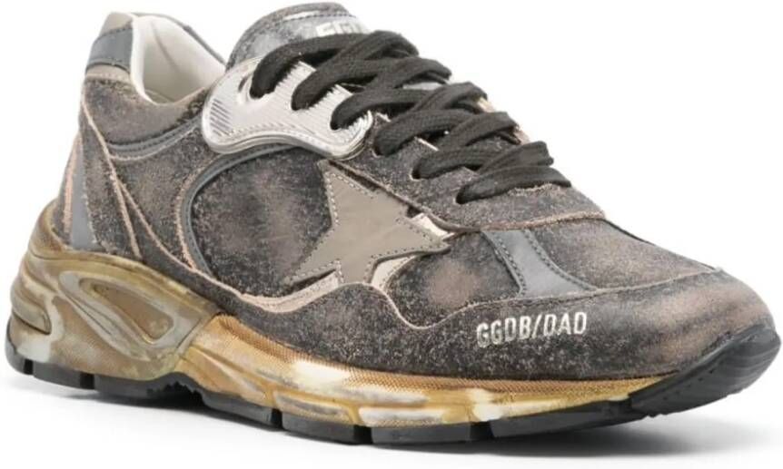 Golden Goose Low-Top Sneakers Dames Running Dad in grijs