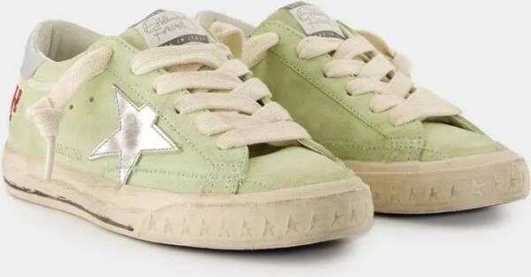 Golden Goose Low-Top Sneakers Dames Super-Star in groen