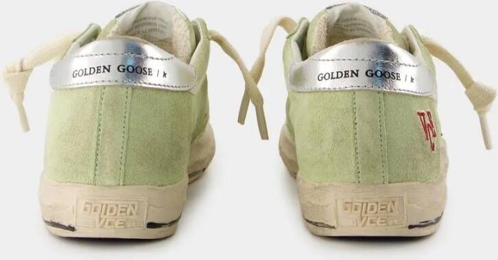 Golden Goose Low-Top Sneakers Dames Super-Star in groen