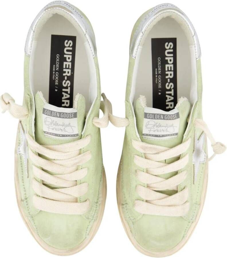 Golden Goose Low-Top Sneakers Dames Super-Star in groen