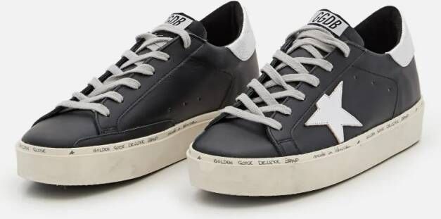 Golden Goose Low-Top Sneakers Hi Star Leather Sneakers in zwart