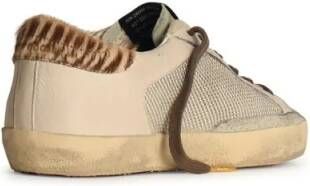 Golden Goose Low-Top Sneakers Ivory Leather Sneakers in beige