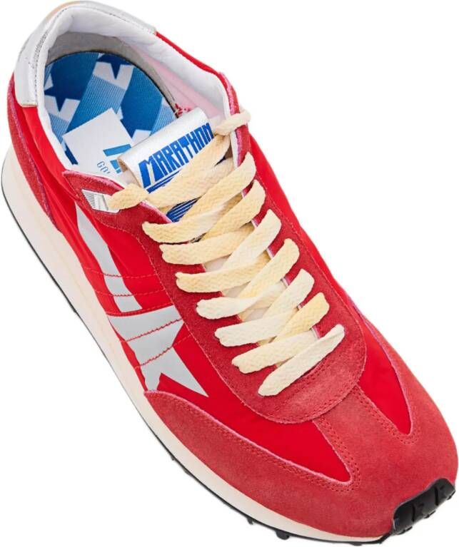 Golden Goose Low-Top Sneakers Lace-Up Sneakers With Rubber Sole in rood