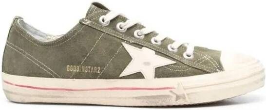 Golden Goose Low-Top Sneakers Star-Patch Lace-Up Sneakers in groen