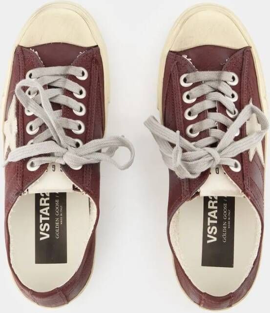 Golden Goose Low-Top Sneakers V-Star 2 Sneakers Leather Red in rood