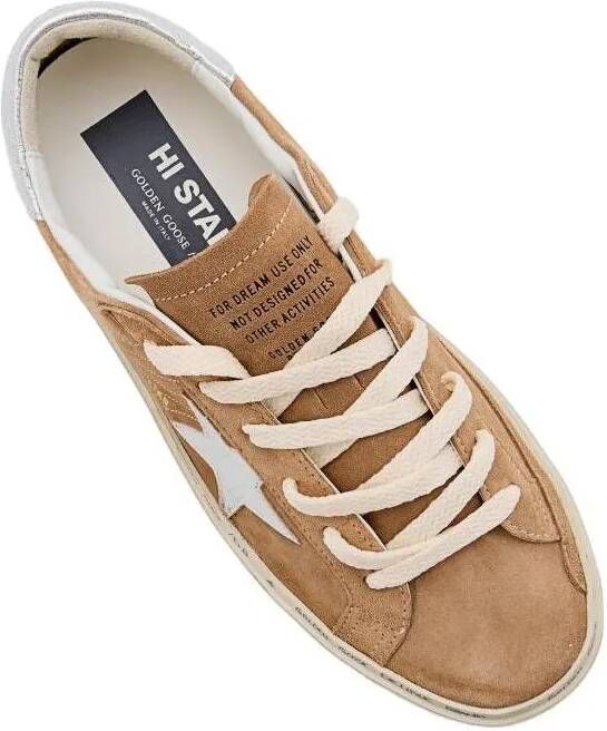 Golden Goose Sneakers Hi Star Suede Sneakers in beige