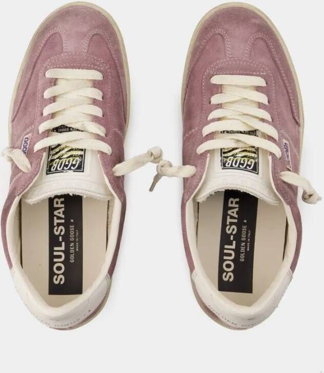 Golden Goose Low-Top Sneakers Soul Star Sneakers Leather Purple in paars