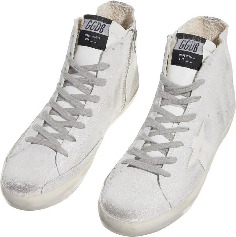 Golden Goose Sneakers Star Glitter List in grijs