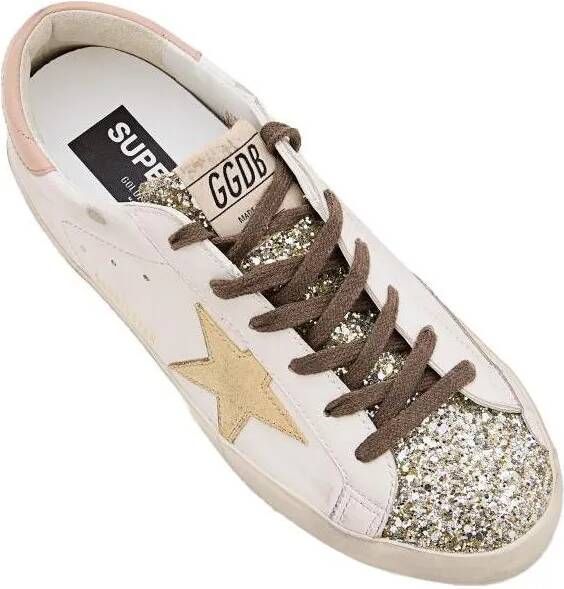 Golden Goose Low-Top Sneakers Super Star Leather Sneakers in beige