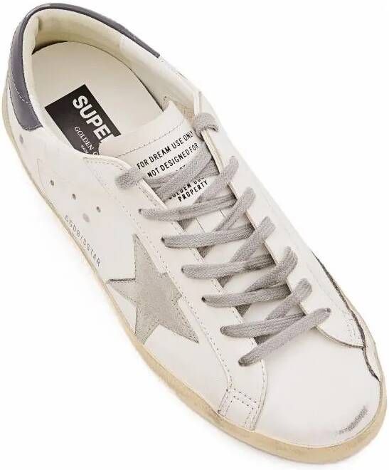 Golden Goose Sneakers Super Star Leather Sneakers in wit