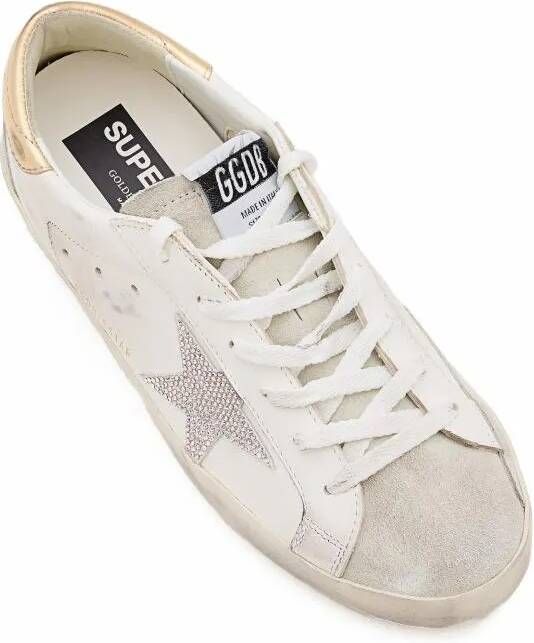 Golden Goose Sneakers Super Star Leather Sneakers in wit