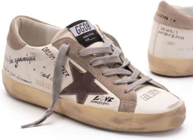 Golden Goose Sneakers White Leather Sneakers in wit