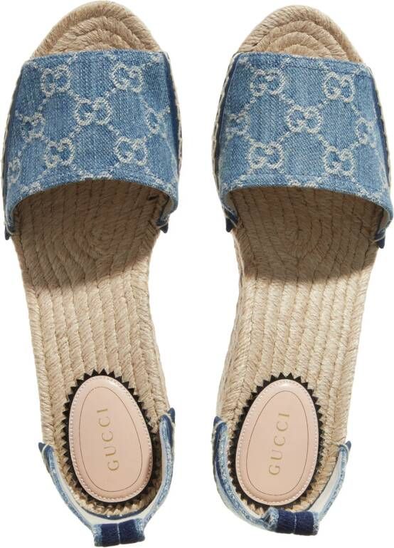 Gucci Espadrilles Women's GG Platform Espadrille in blauw