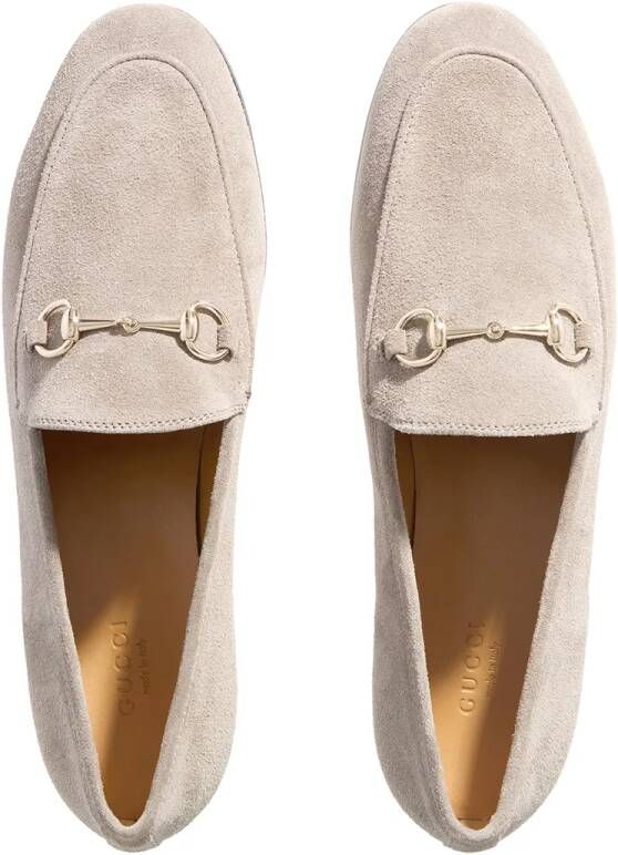 Gucci Loafers Horsebit Suede Loafers in taupe