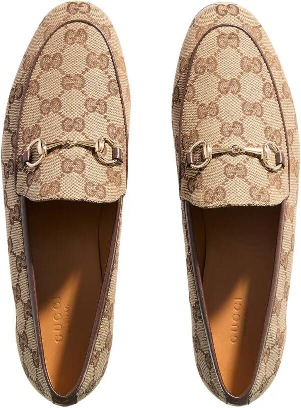 Gucci Loafers Moccasin With Horsebit Leather in beige