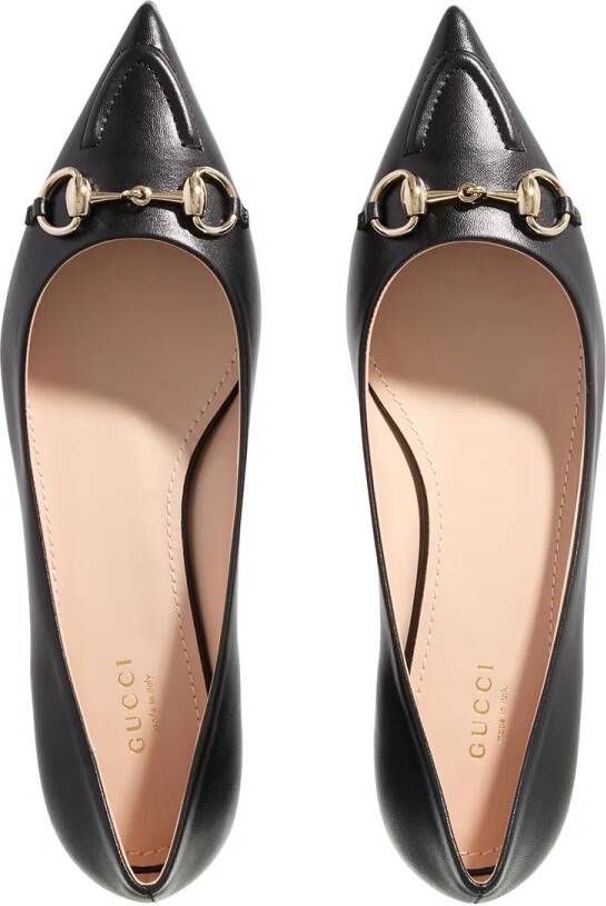 Gucci Loafers 'Morsetto' Ballet Flats in zwart